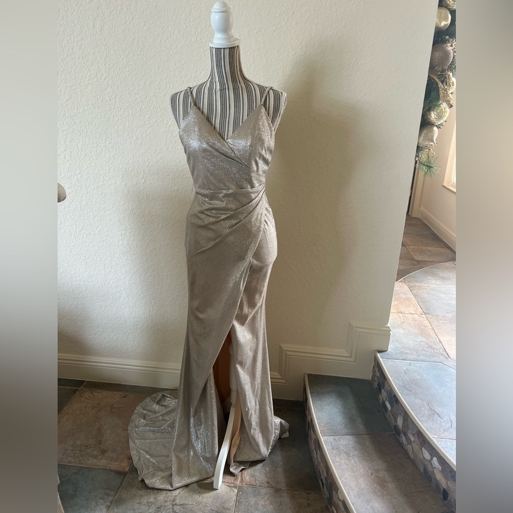 Long Gold Formal Gown